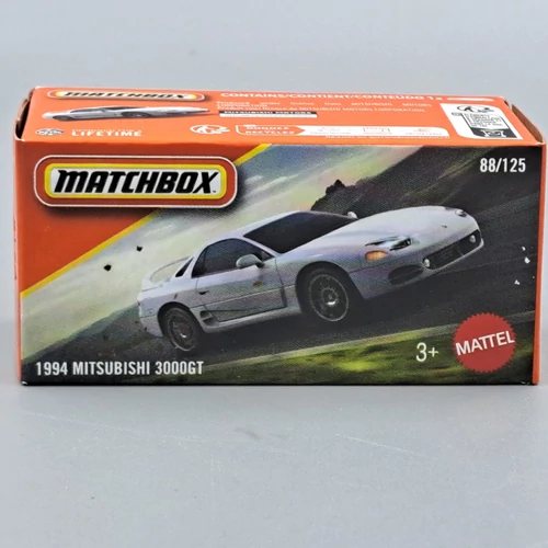 Mitsubishi 3000GT 1994 fehér Matchbox autómodell