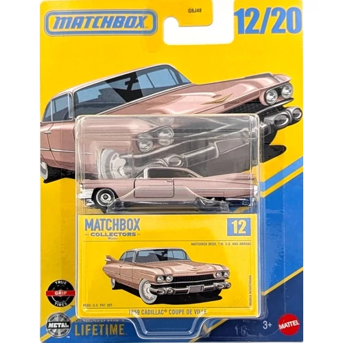Cadillac Coupe 1959 Matchbox Collectors retró autómodell kisautó