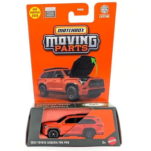 Toyota Sequoia TRD Pro 2024 Moving Parts Matchbox autó modell kisautó