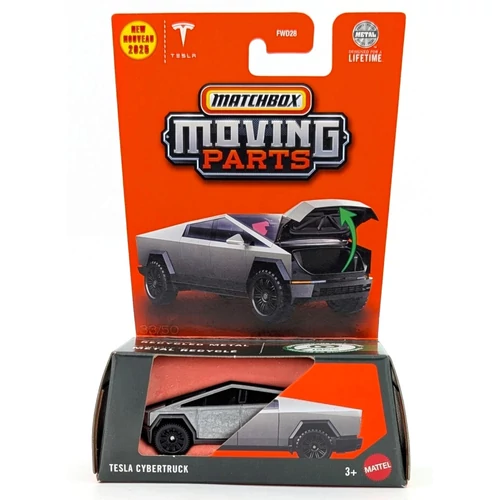 Tesla Cybertruck Matchbox Moving Parts autó modell kisautó