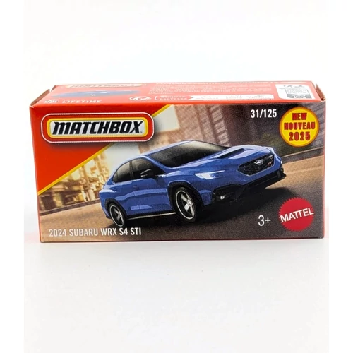  Subaru WRX S4 STI 2024 Matchbox model kisautó