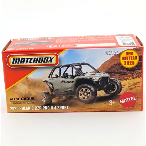 Polaris RZR R 4 Sport 2025 Matchbox kisautó