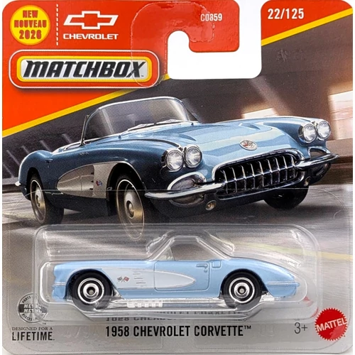 Chevrolet Corvette 1958 Matchbox retró kisautó