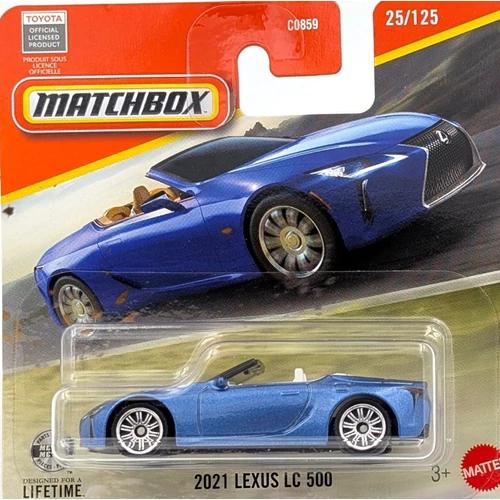 Lexus LC 500 2021 1:64 Matchbox kék kisautó