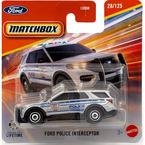 Ford Interceptor rendőr Matchbox kisautó