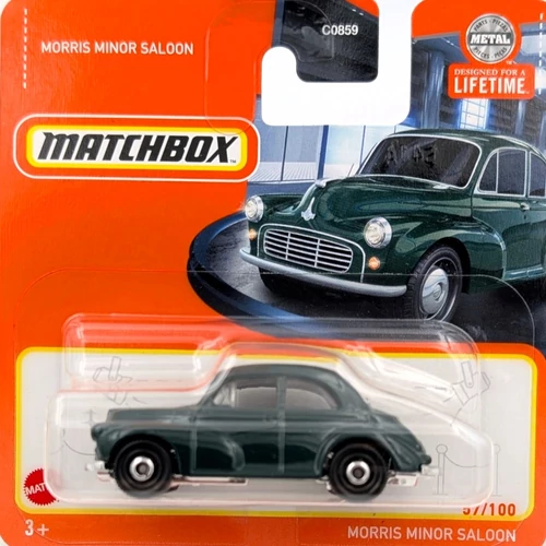 Morris Minor Salon 1:64 Zöld Matchbox kisautó