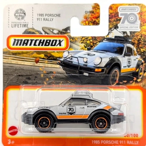 Porsche 911 Rally 1985 1:64 Matchbox kisautó