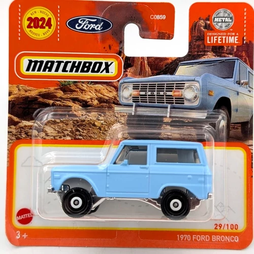  Ford Bronco 1970 1:64 Matchbox kisautó
