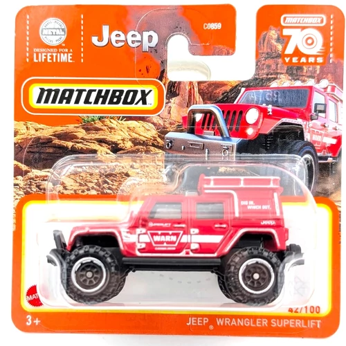 Jeep Wrangler Superlift Matchbox kisautó