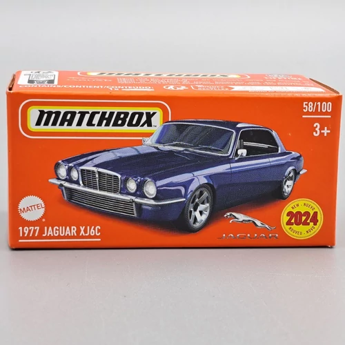 Jaguar XJ6C 1:64 kék Matchbox fém kisautó