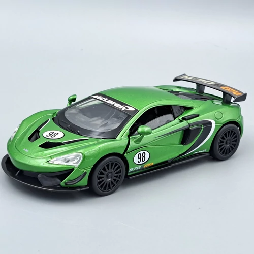 McLaren 570S GT4 zöld 1:32 Tayumo autó modellautó