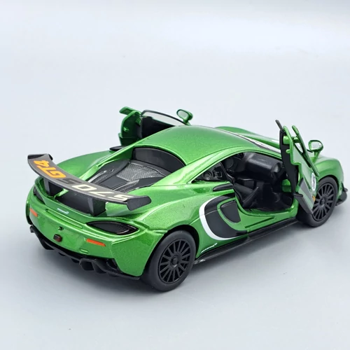 McLaren 570S GT4 zöld 1:32 Tayumo autó modellautó