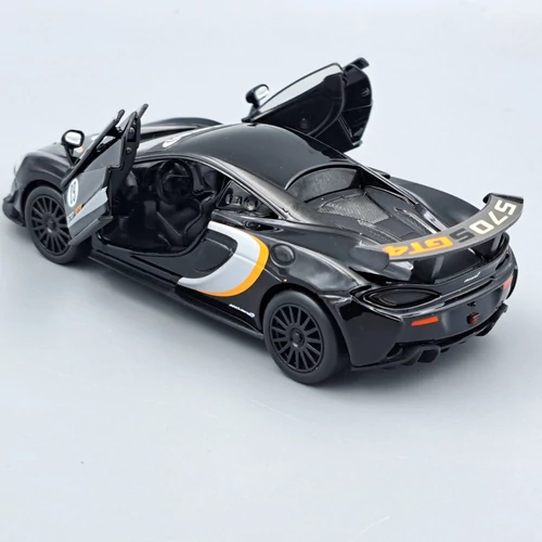 McLaren 570S GT4 fekete 1:32 Tayumo autó modell