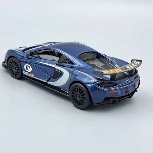 McLaren 570S GT4 kék 1:32 Tayumo fémautó modell
