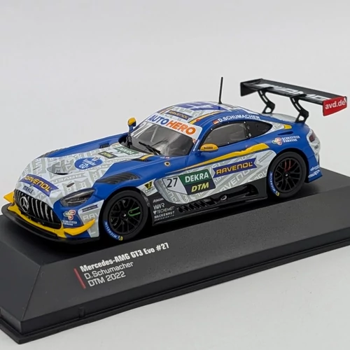 Mercedes AMG GT3 Evo #27 2022 1:43 IXO DTM versenyautó modell