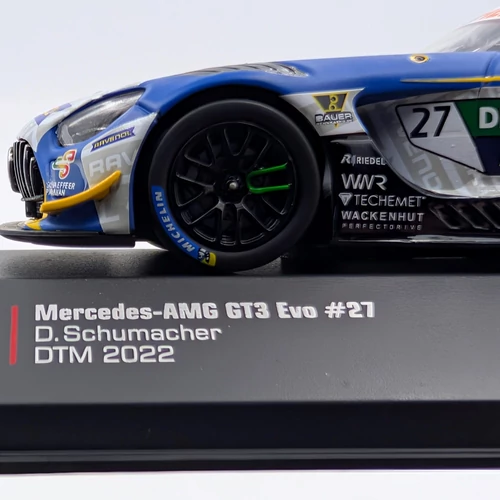 Mercedes AMG GT3 Evo #27 2022 1:43 IXO DTM versenyautó modell