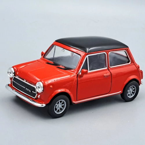 Mini Cooper 1300 piros Welly retró autó modell