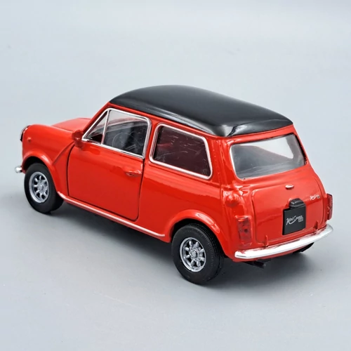 Mini Cooper 1300 piros Welly retró autó modell