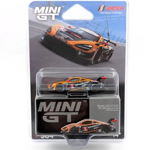  McLaren 720S GT3 2024 1:64 Mini GT 984 autómodell