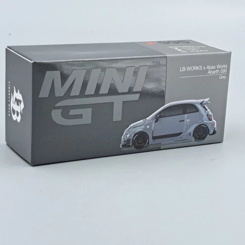 Fiat Abarth 595 LB-Works szürke 1:64 995 Mini Gt autómodell