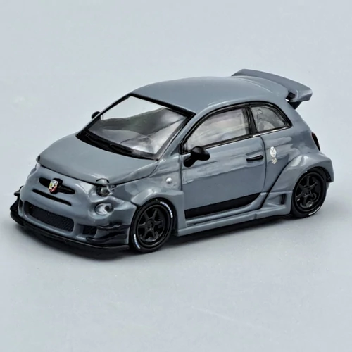 Fiat Abarth 595 LB-Works szürke 1:64 995 Mini Gt autómodell