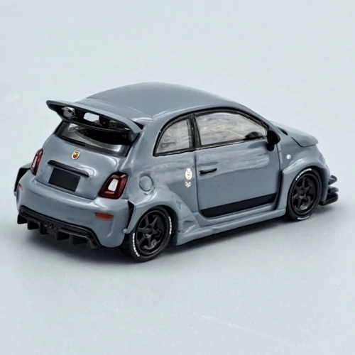 Fiat Abarth 595 LB-Works szürke 1:64 995 Mini Gt autómodell
