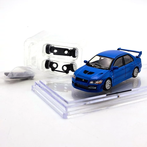 Mitsubishi Lancer Evo VII RHD 1:64 Kék