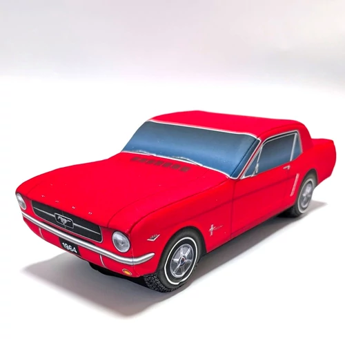 Plüss Ford Mustang Coupe 1964 piros