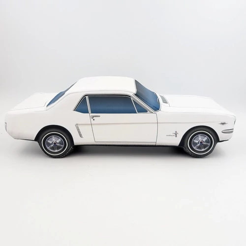 Plüss Ford Mustang Coupe 1964 fehér