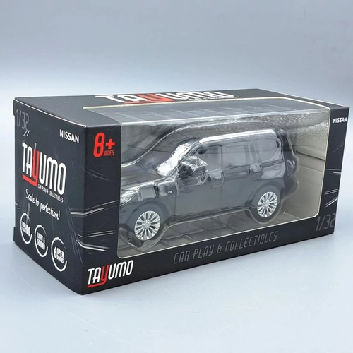  Nissan Patrol Y62 fekete 1:32 Tayumo fém autó modell játékautó