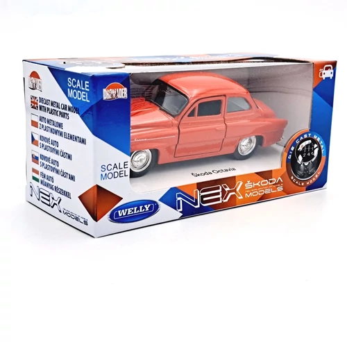 Skoda Octavia Welly piros kisautó