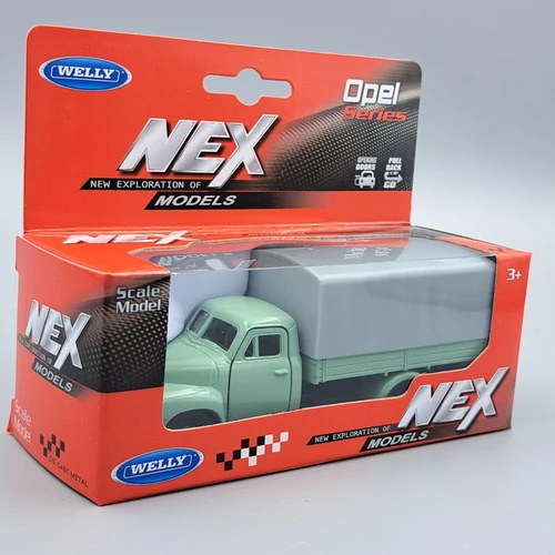 Opel Blitz 1952 zöld Welly retró modellautó