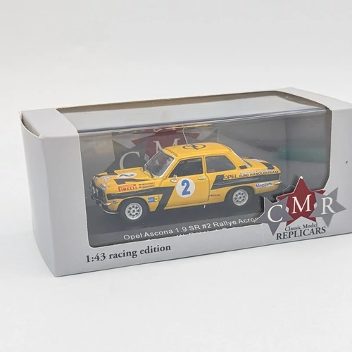 Opel Ascona 1.9SR 1975 1:43 Röhrl/Berger retró versenyautó