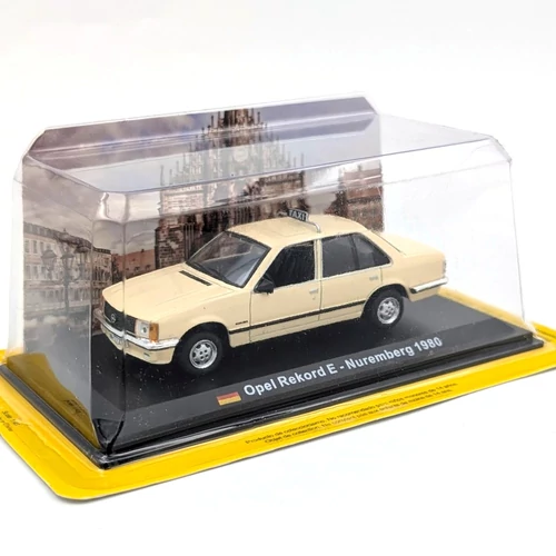 Opel Rekord E - Nuremberg Taxi 1980 1:43 autó modell