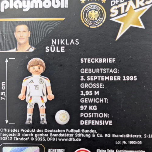 Playmobil Niklas Süle focis figura 71663