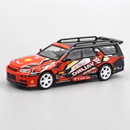 Nissan Stagea R34 1:64 PopRace fém modell autó