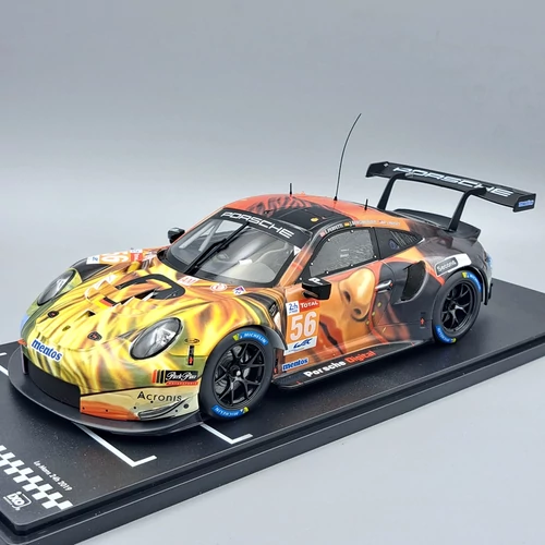 Porsche 911 RSR #56 24h LeMans 2019 1:18 IXO modell autó