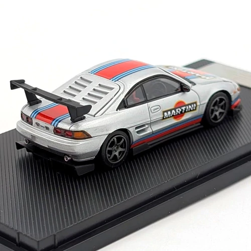 Toyota MR2 martini China Expo 2023 1:64 Microturbo modellautó  