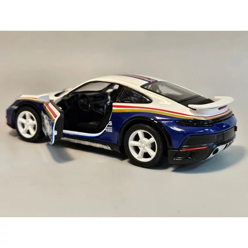 Porsche 911 Rally #953 fehér Kinsmart modell autó
