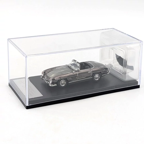  Mercedes Benz 300SL Roadster 1:64 szürke retró modell autó
