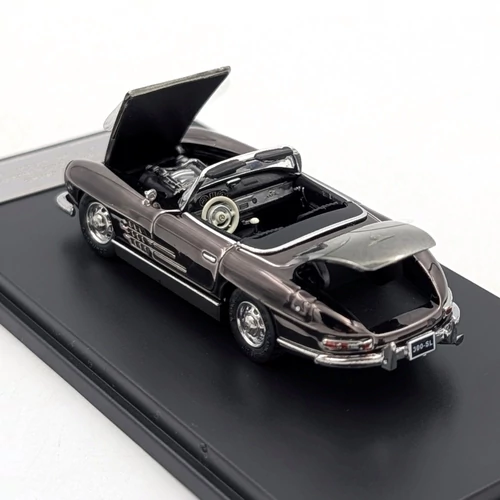  Mercedes Benz 300SL Roadster 1:64 szürke retró modell autó