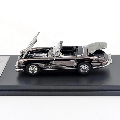  Mercedes Benz 300SL Roadster 1:64 szürke retró modell autó