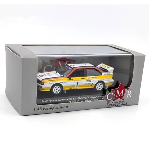 Audi Sport Quattro A2 1984 1:43 W.Röhrl retró versenyautó modell