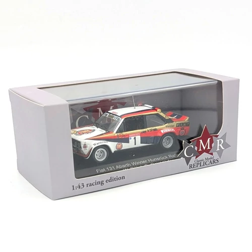 Fiat 131 Abarth 1980 1:43 W.Röhrl CMR retró versenyautó modell