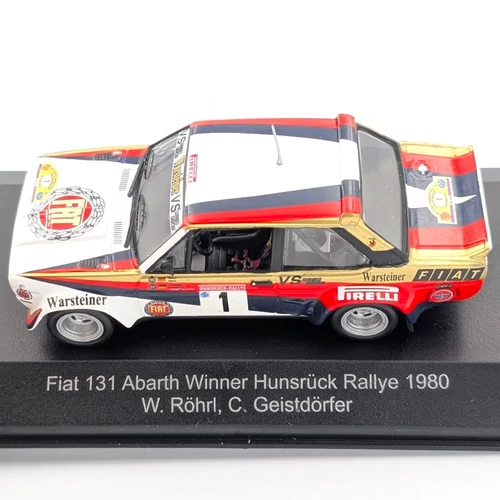 Fiat 131 Abarth 1980 1:43 W.Röhrl CMR retró versenyautó modell