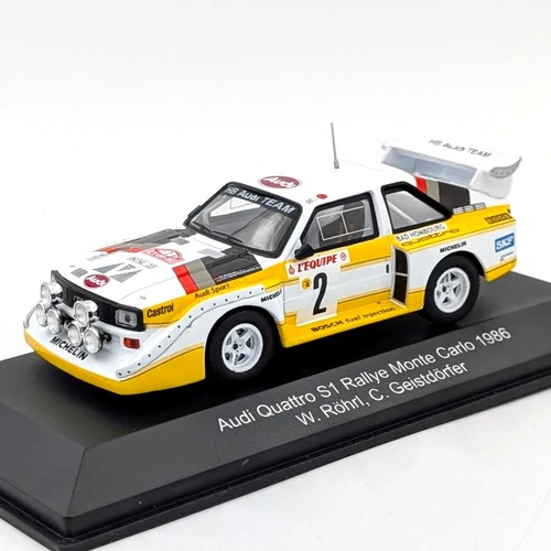 Audi Quattro S1 1986 1:43 W.Röhrl CMR versenyautó modell