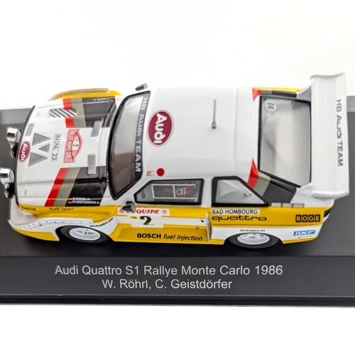 Audi Quattro S1 1986 1:43 W.Röhrl CMR versenyautó modell