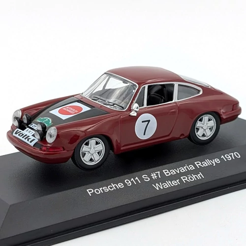 Porsche 911 S #7 1970 1:43 W.Röhrl CMR retró modellautó