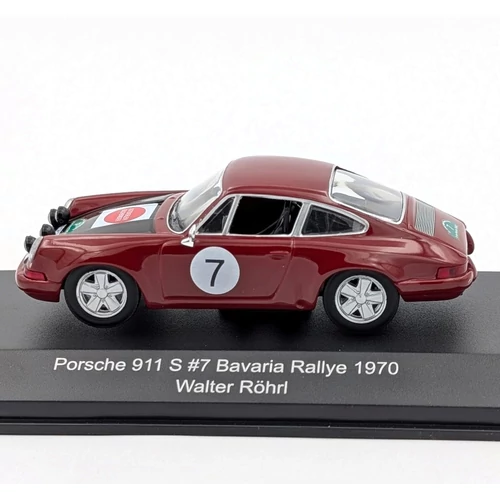 Porsche 911 S #7 1970 1:43 W.Röhrl CMR retró modellautó