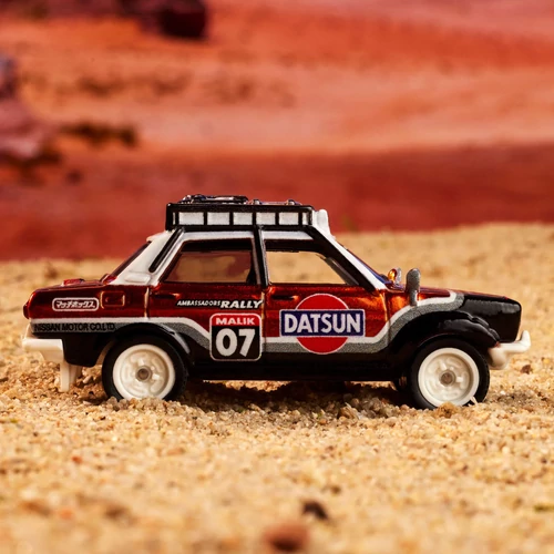 Datsun 510 Rally 1970 Matchbox modell autó